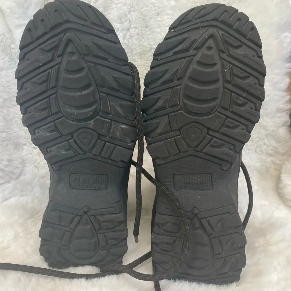 Alpine Design Grand woman brown leather waterproof hiking boots 6.5 - Picture 8 of 14